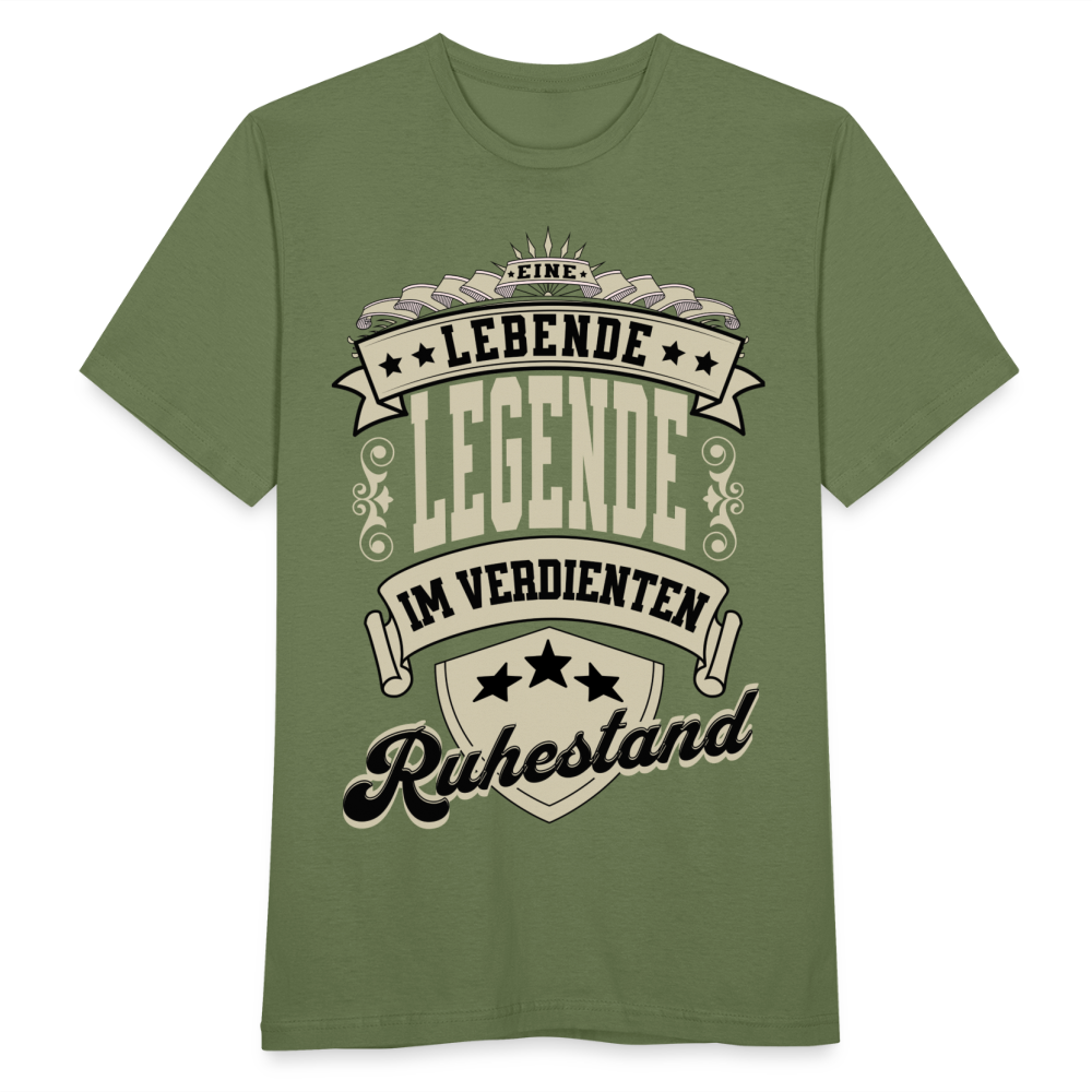 Männer T-Shirt "Eine lebende Legende im verdienten Ruhestand" - Militärgrün