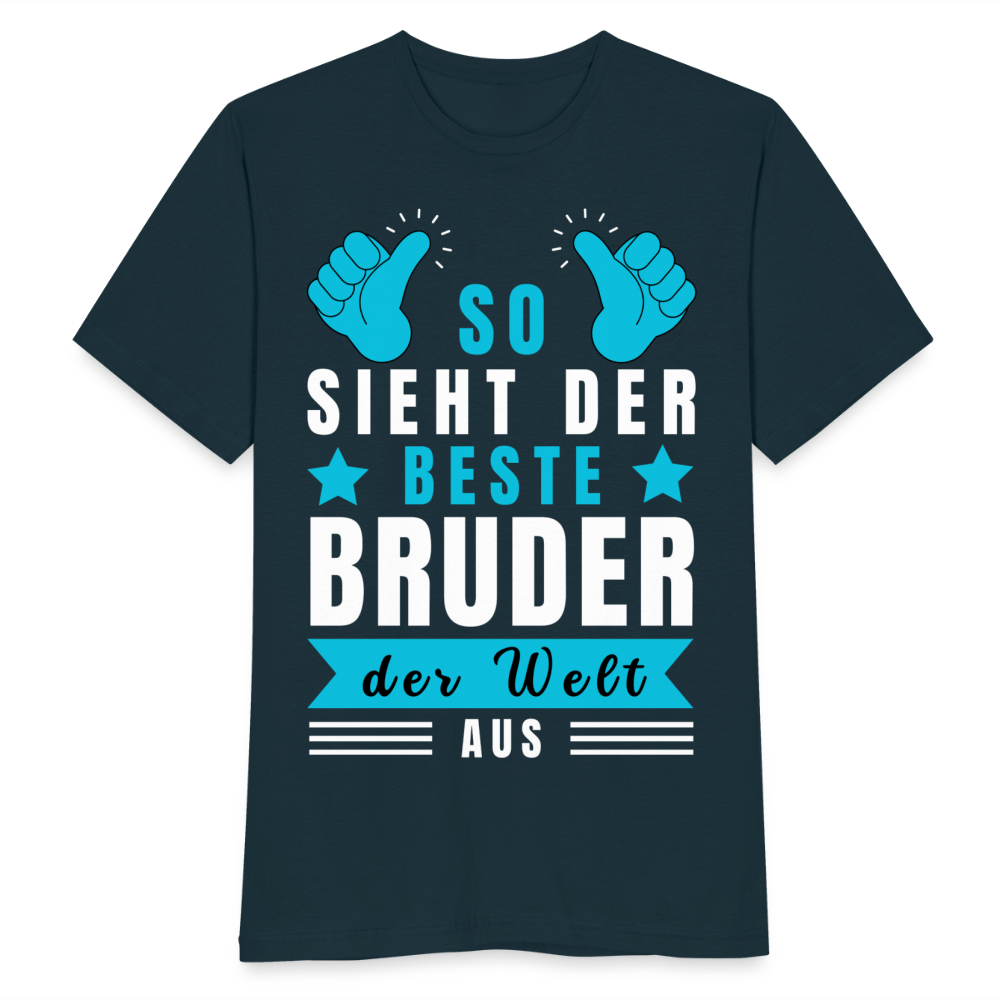 Männer T-Shirt "So sieht der beste Bruder der Welt aus" - Navy