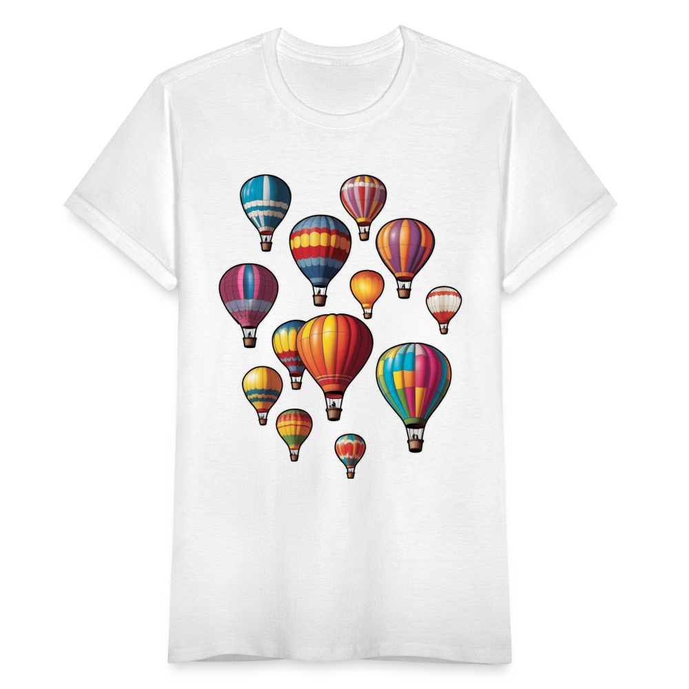 Frauen T-Shirt "Heißluftballons" - weiß