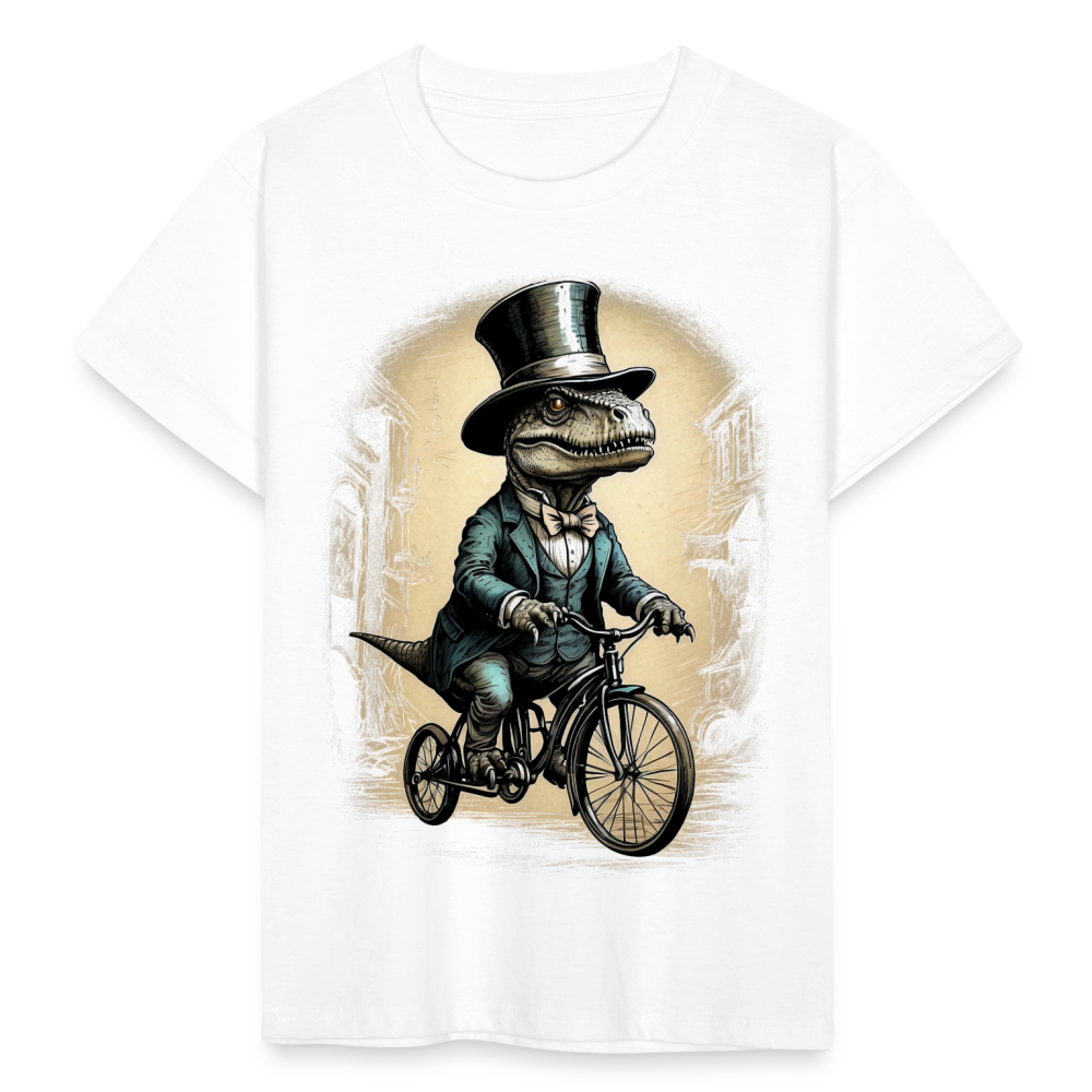 Kinder T-Shirt "Dinosaurier im Vintage Style" - weiß