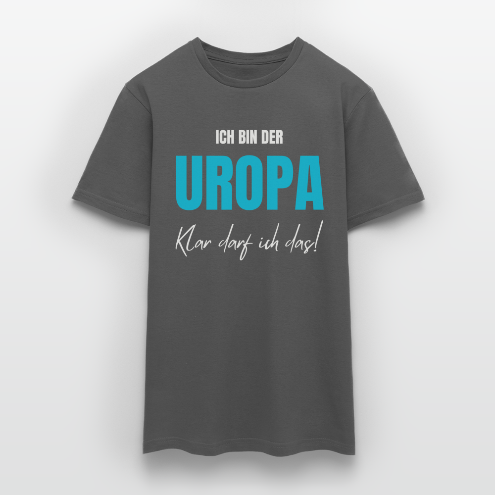 Männer T-Shirt "Ich bin der Uropa - Klar darf ich das! - Anthrazit