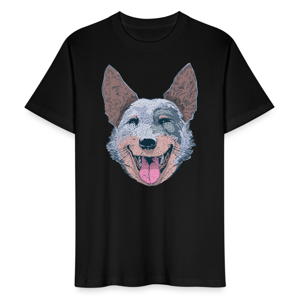 Männer Bio T-Shirt "Australian Cattle Dog" - Schwarz