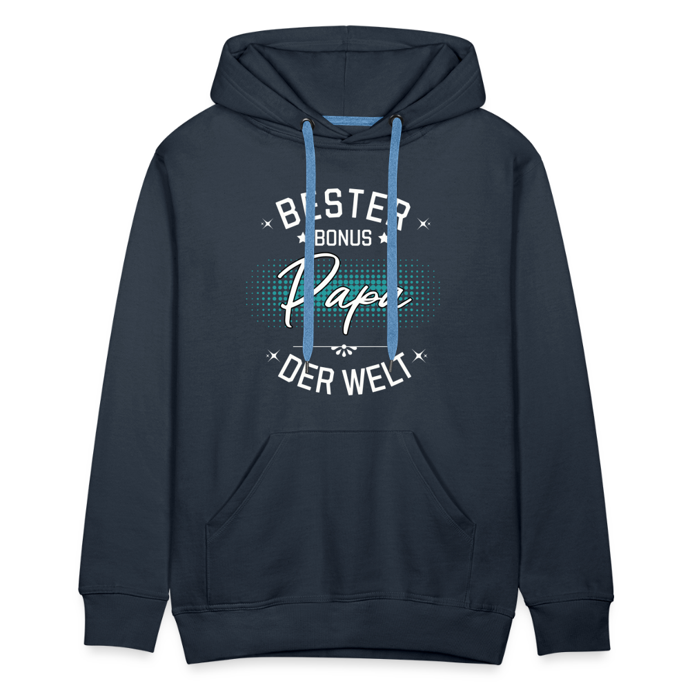 Männer Hoodie "Bester Bonus Papa der Welt" - Navy