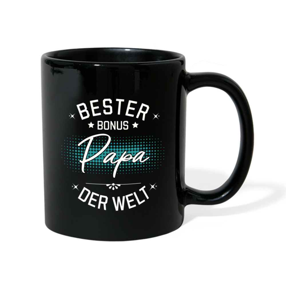 Tasse "Bester Bonus Papa der Welt" - Schwarz