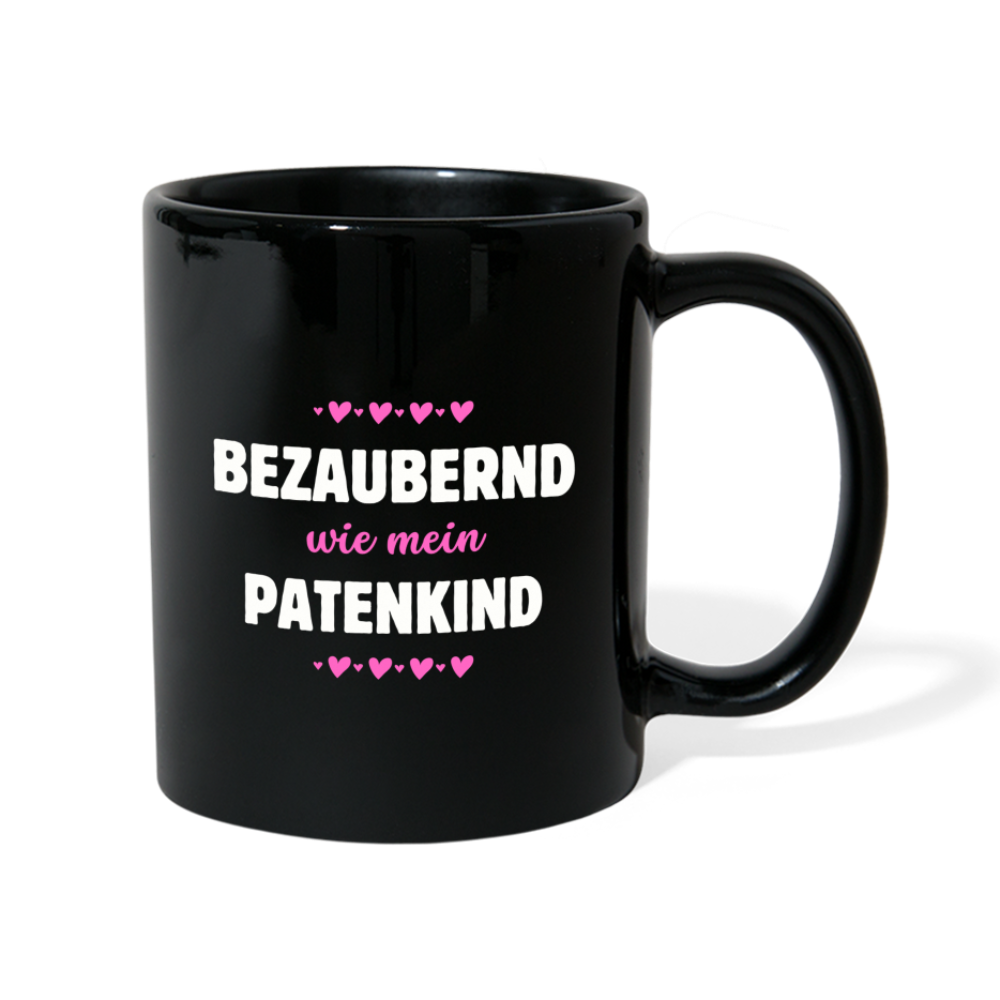 Tasse "Bezaubernd wie mein Patenkind" - Schwarz