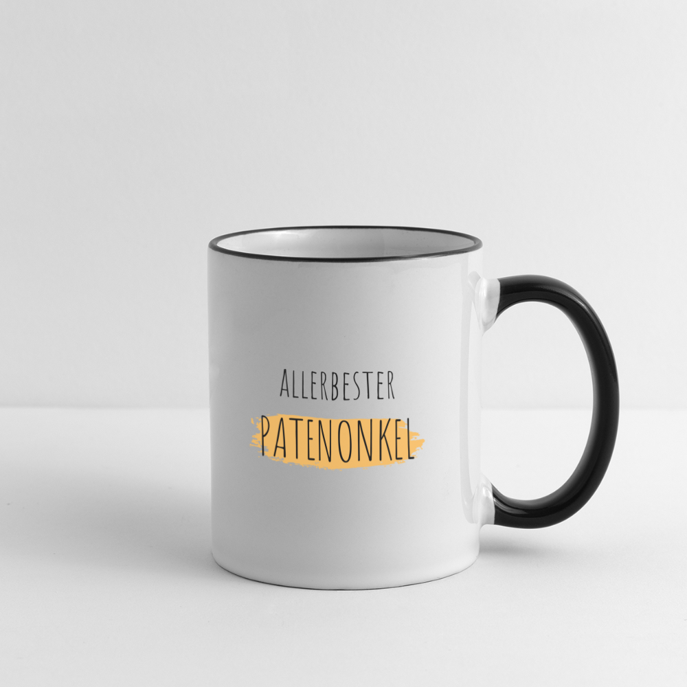 Tasse "Allerbester Patenonkel" - Weiß/Schwarz