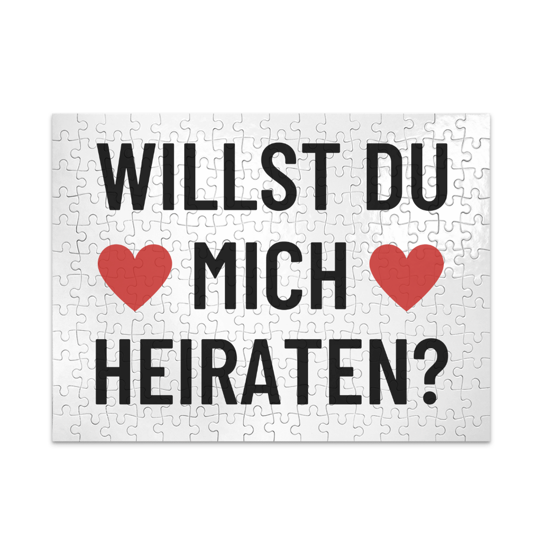 Willst du mich heiraten Puzzle