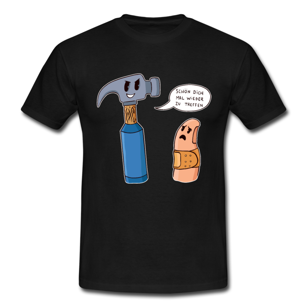 Männer T-Shirt "Schön dich mal wieder zu treffen" - black