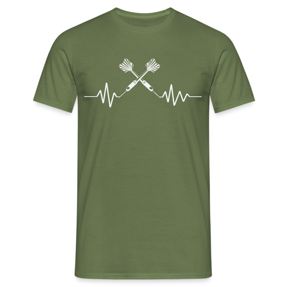 Männer T-Shirt "Dart Herzschlag" - Militärgrün