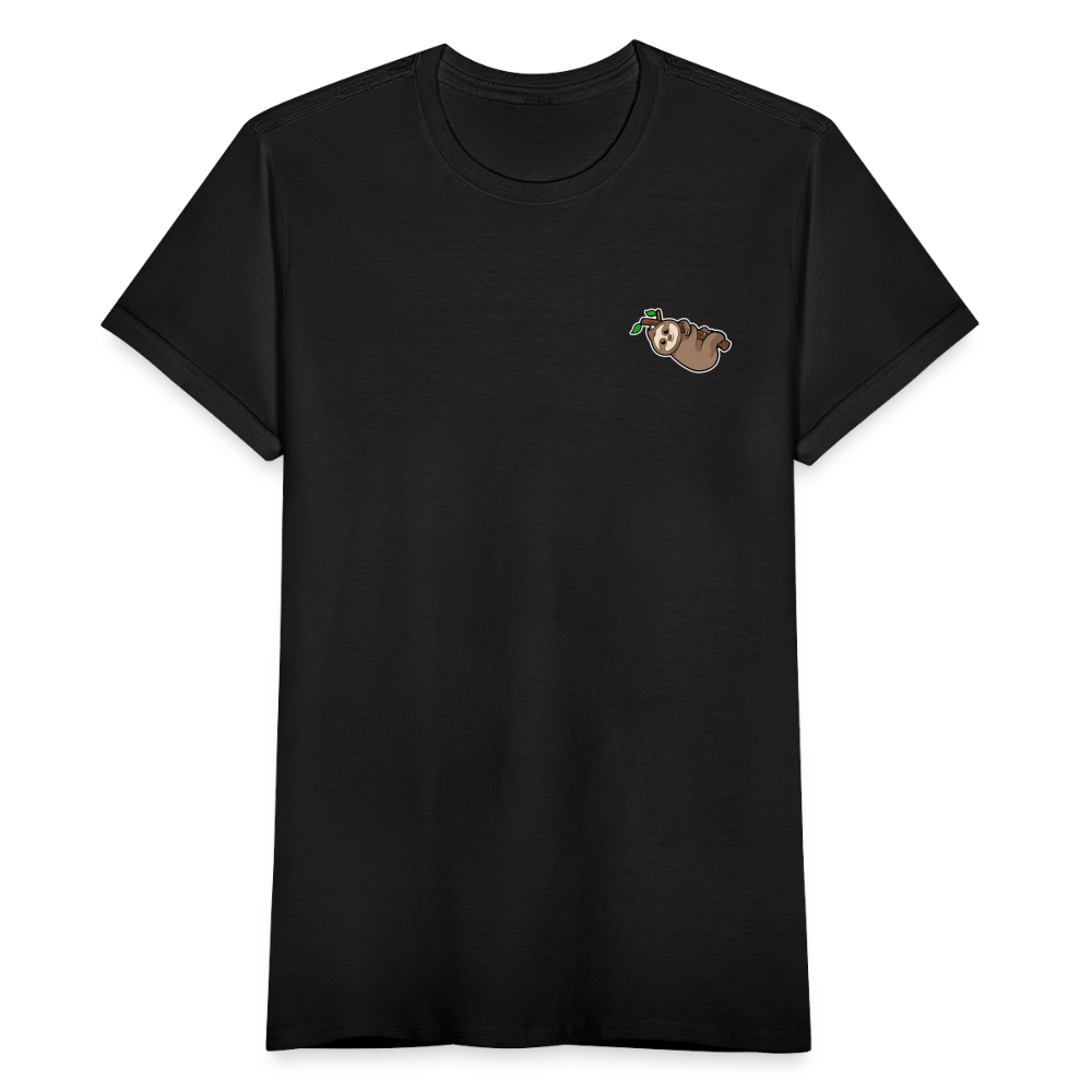Frauen T-Shirt "Kleines Faultier" - Schwarz