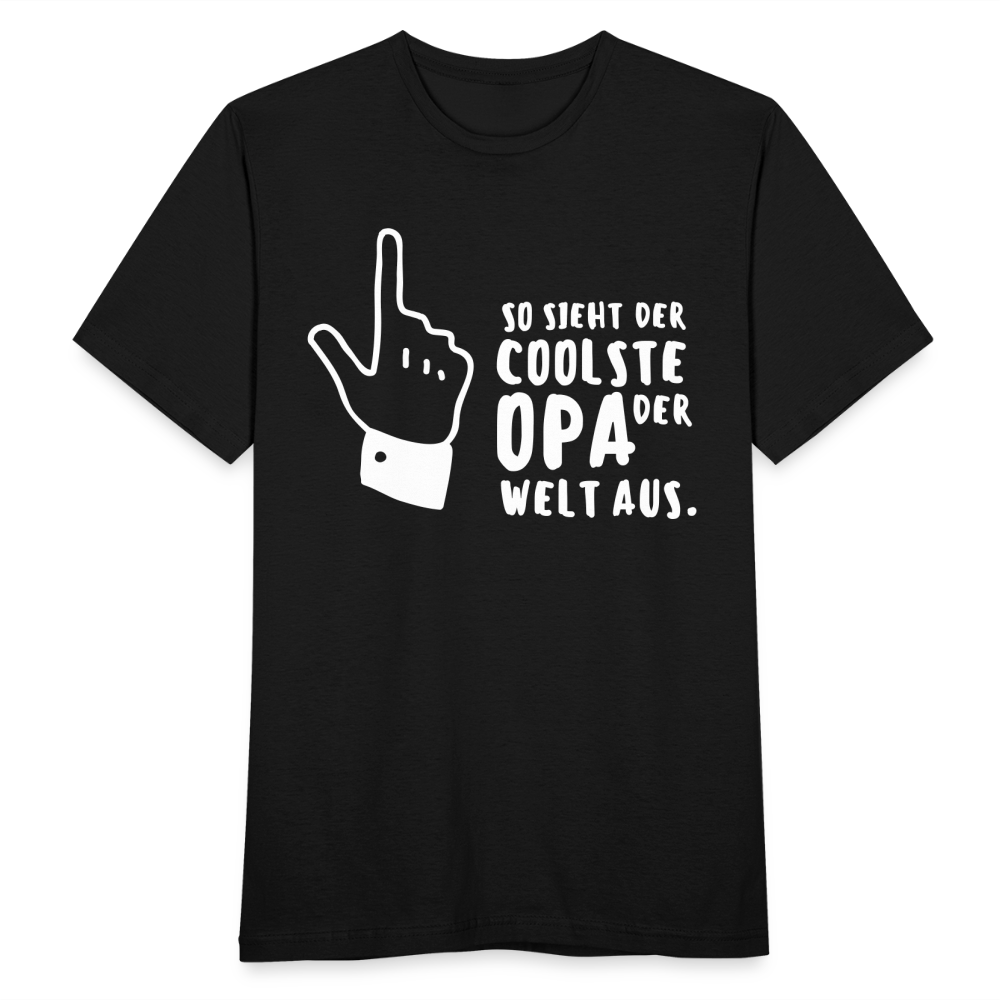 Männer T-Shirt "Coolster Opa der Welt" - Schwarz