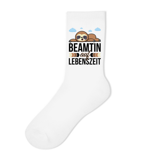 Socken "Beamtin auf Lebenszeit"