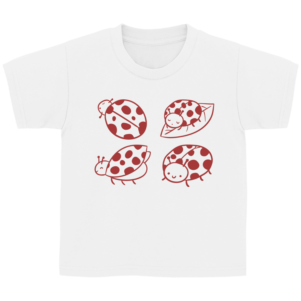 Kinder Basic T-Shirt "4 Marienkäfer"