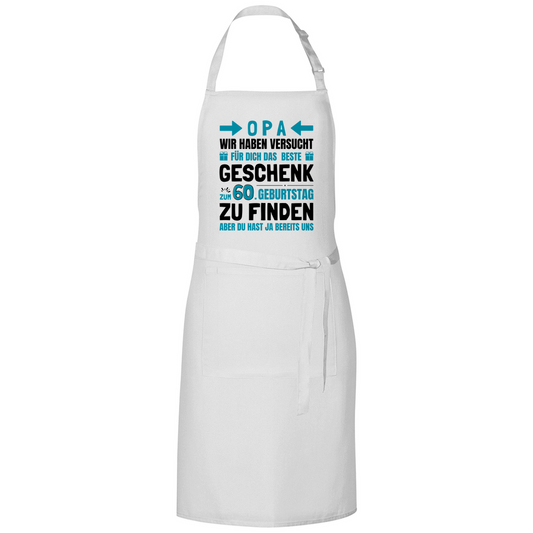 Grillschürze "Opa - Bestes Geschenk zum 60. Geburtstag"