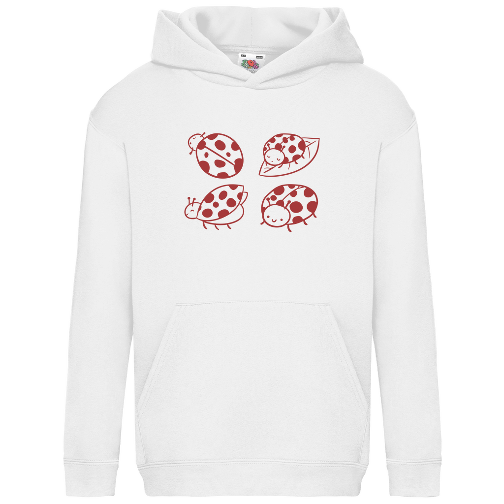 Kids Basic Hoodie "4 Marienkäfer"