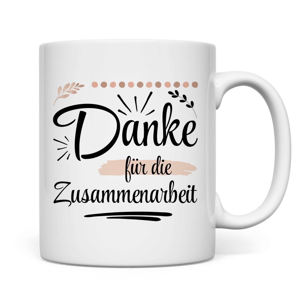 Tasse "Danke für die Zusammenarbeit"