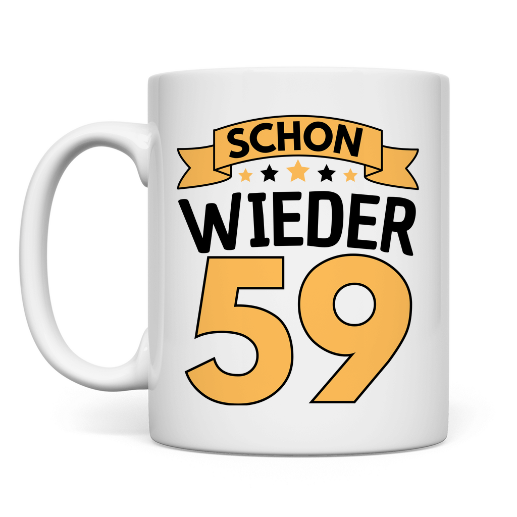 Tasse "Schon wieder 59" (Orangenes Motiv)