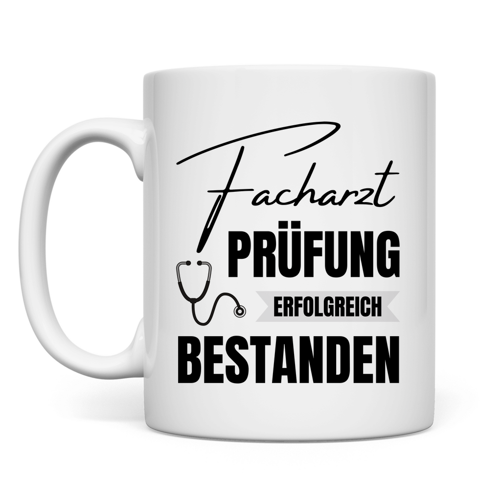 Tasse "Facharzt Prüfung erfolgreich bestanden"