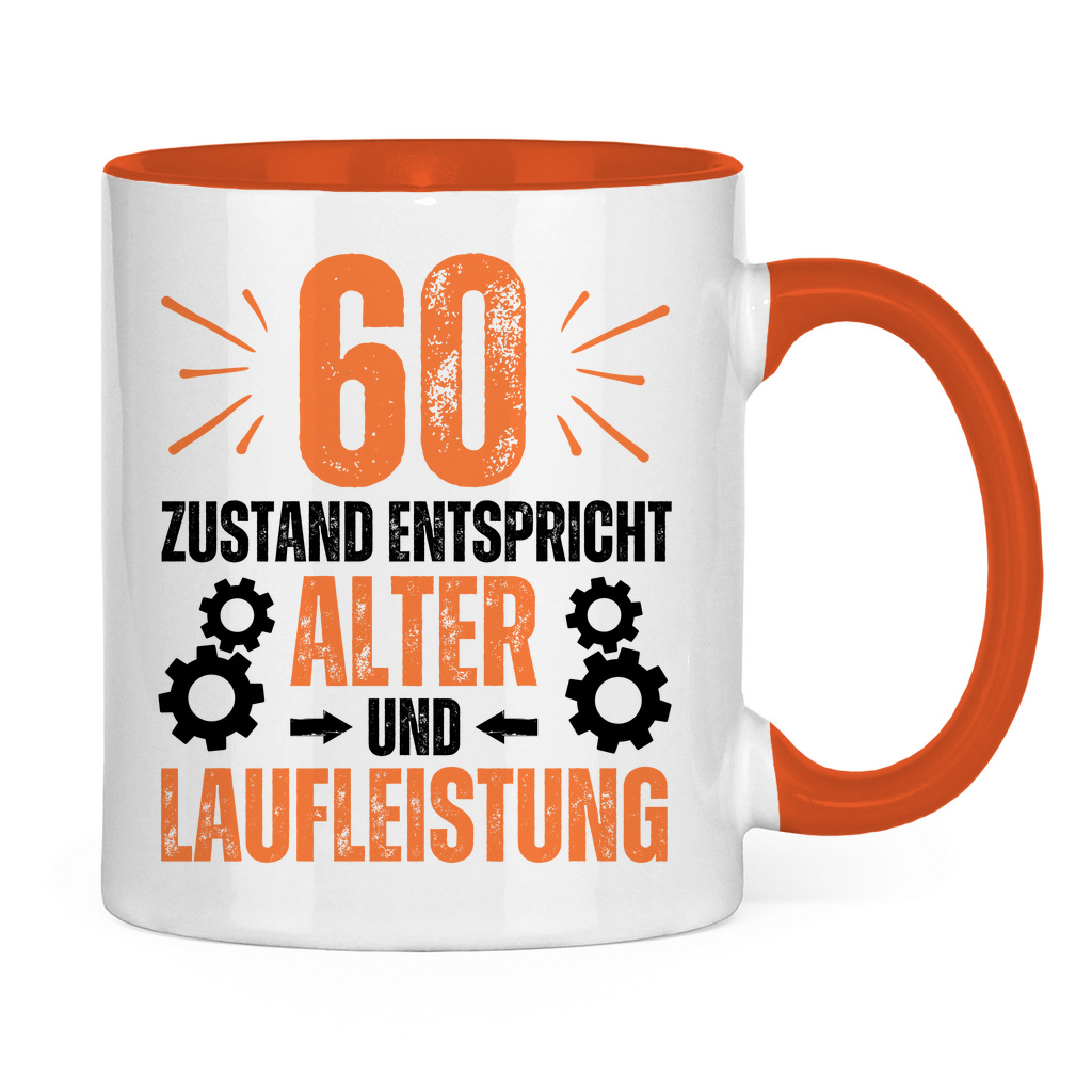 Tasse "60 - Zustand entspricht Alter und Laufleistung"