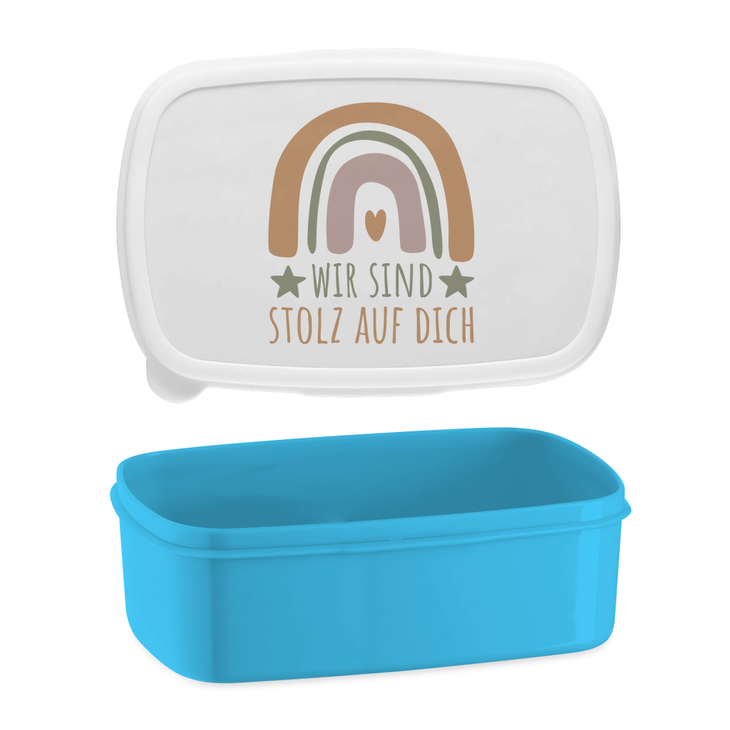 Lunchbox "Wir sind stolz auf dich" (Regenbogen)