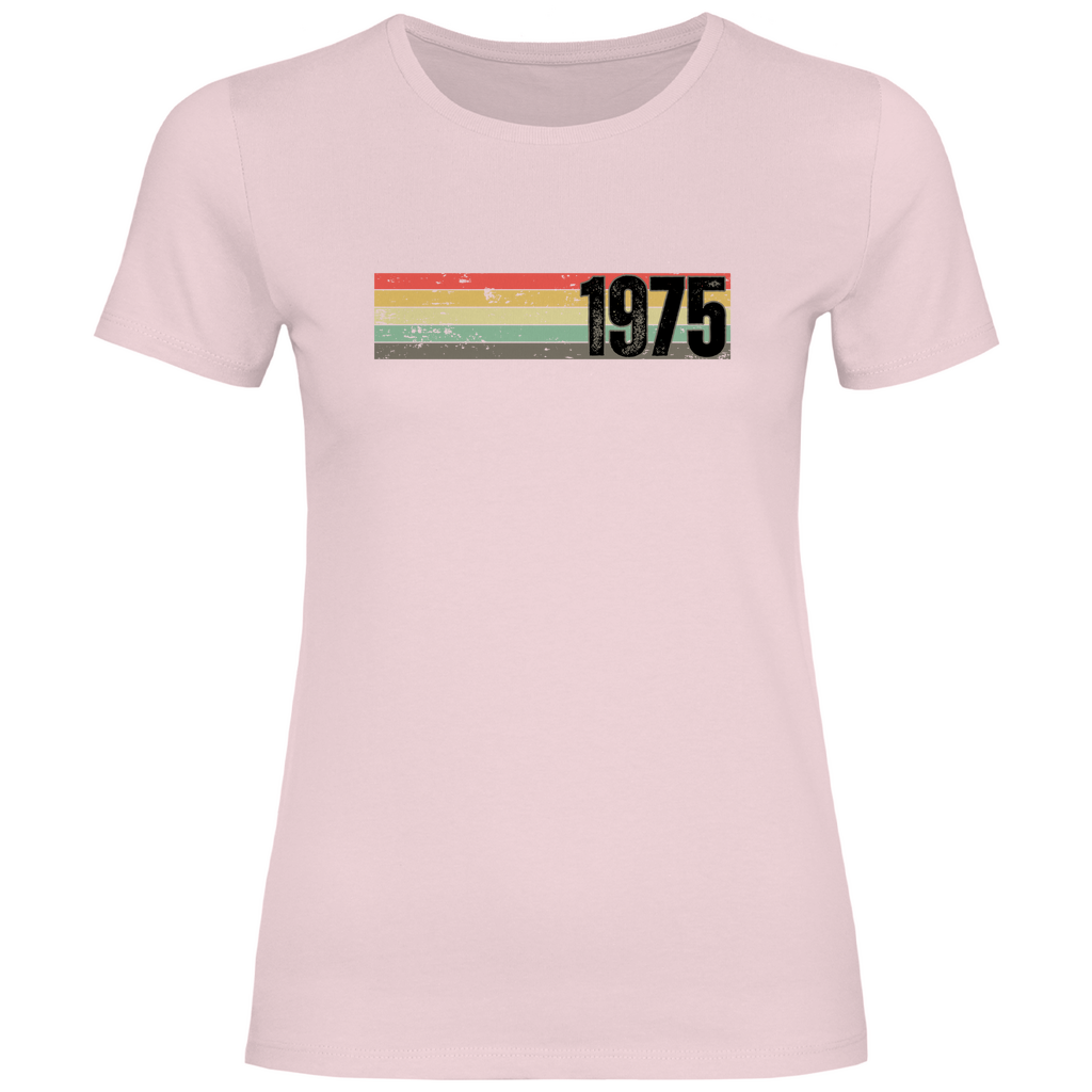 Damen T-Shirt "1975" rosa