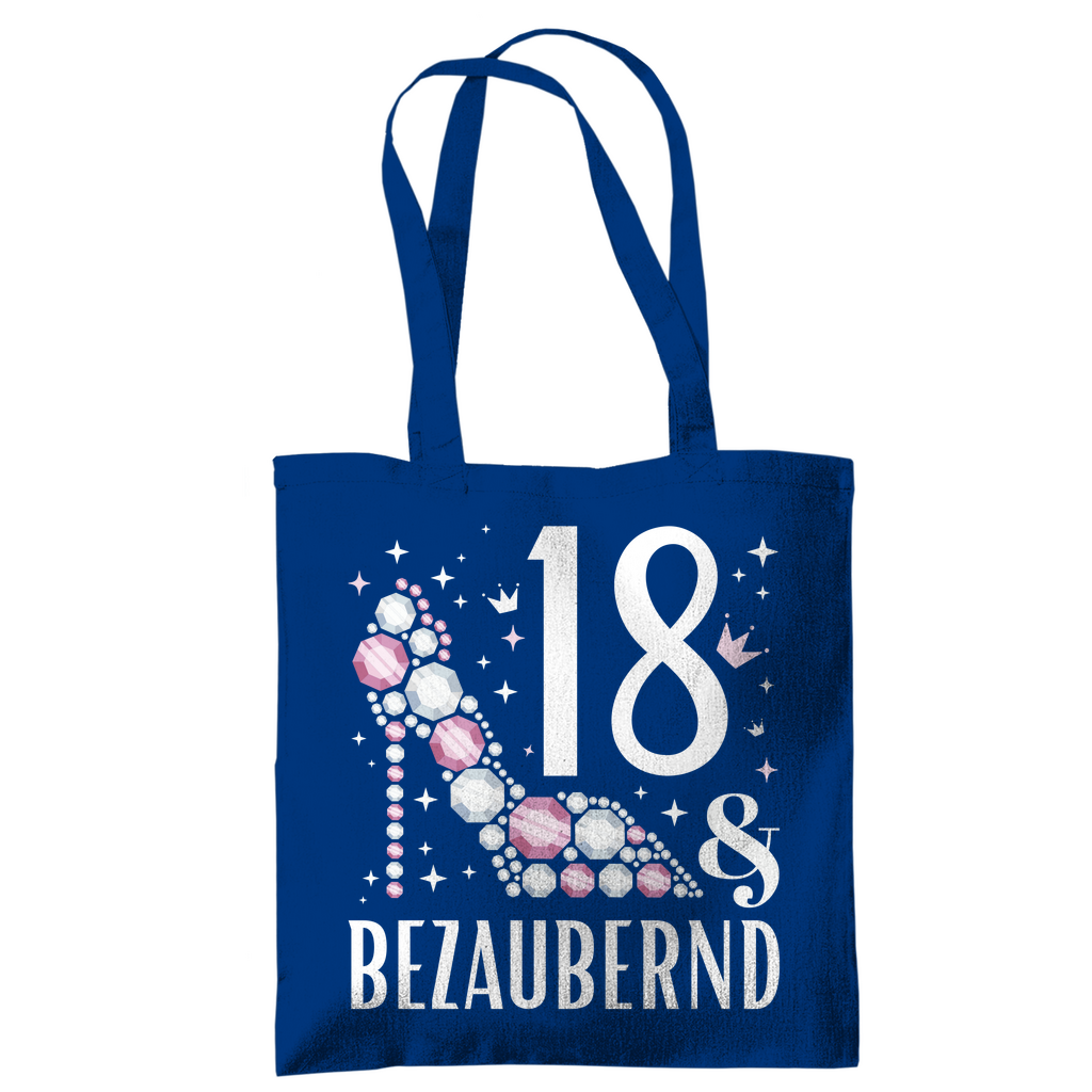 Tragetasche "18 und bezaubernd" blau