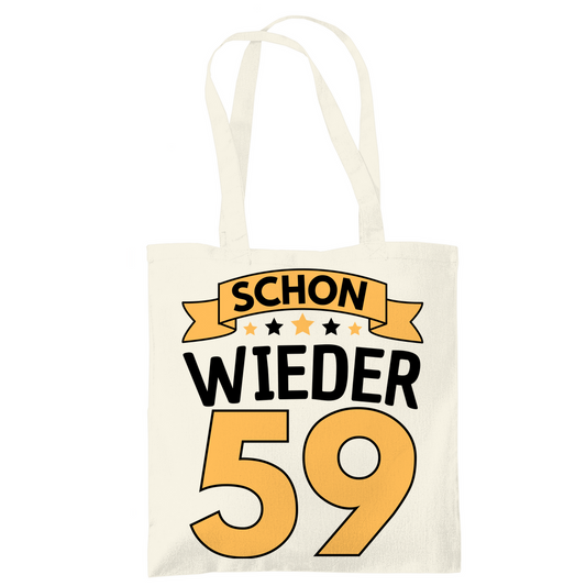 Tragetasche "Schon wieder 59" (Orangenes Motiv)