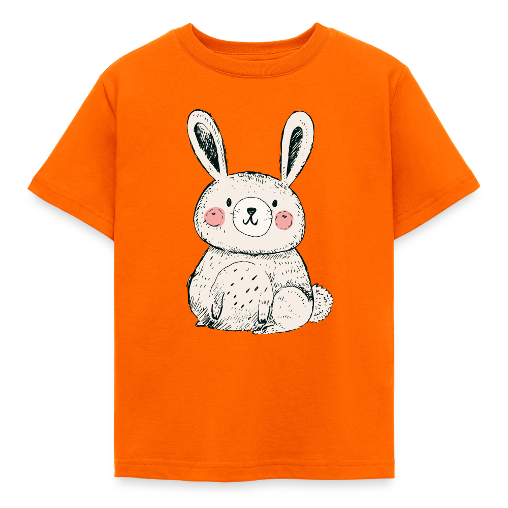 Kinder T-Shirt "Knuffiger Hase" - Orange