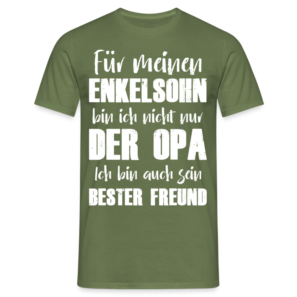 Männer T-Shirt "Für meinen Enkelsohn bin ich nicht nur der Opa" - Militärgrün