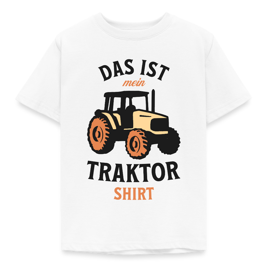 Kinder T-Shirt "Das ist mein Traktor Shirt" - Weiß