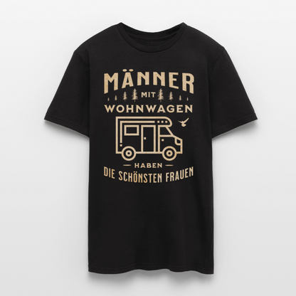 Männer T-Shirt "Männer mit Wohnwagen haben die schönsten Frauen" - Schwarz