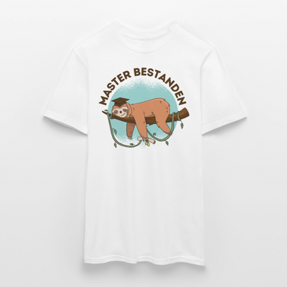 Männer T-Shirt "Master bestanden" - Weiß