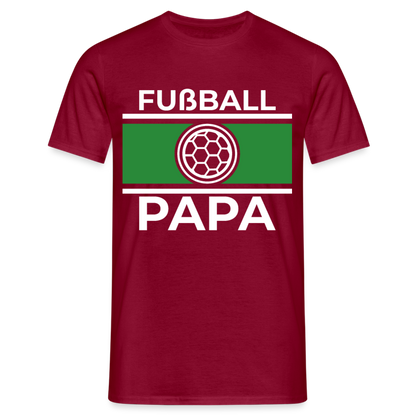 Männer T-Shirt "Fußball Papa" - Ziegelrot