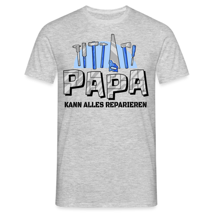Männer T-Shirt "Papa kann alles reparieren" - Grau meliert