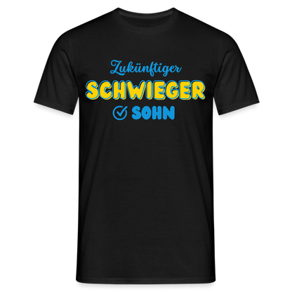 Männer T-Shirt "Zukünftiger Schwiegersohn" - Schwarz