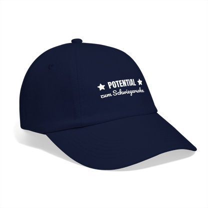 Baseballkappe "Potential zum Schwiegersohn" - Blau/Blau