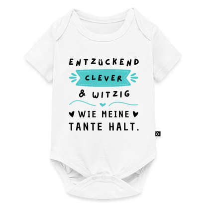 Baby Body "Entzückend, clever und witzig. Wie meine Tante halt" - Weiß