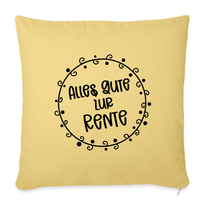 Sofakissen "Alles Gute zur Rente" - Hellgelb