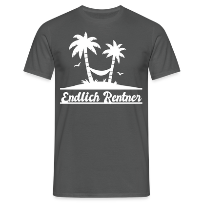 T-Shirt "Endlich Rentner" - Anthrazit