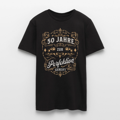 Männer T-Shirt "50 Jahre zur Perfektion gereift" - Schwarz