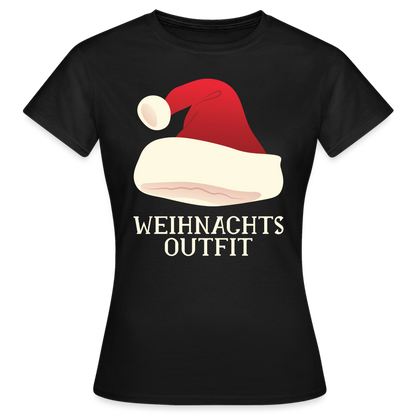 Frauen T-Shirt "Weihnachts-Outfit" - Schwarz