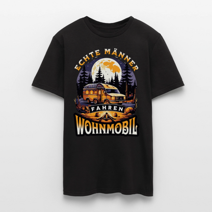 Männer T-Shirt "Echte Männer fahren Wohnmobil" - Schwarz