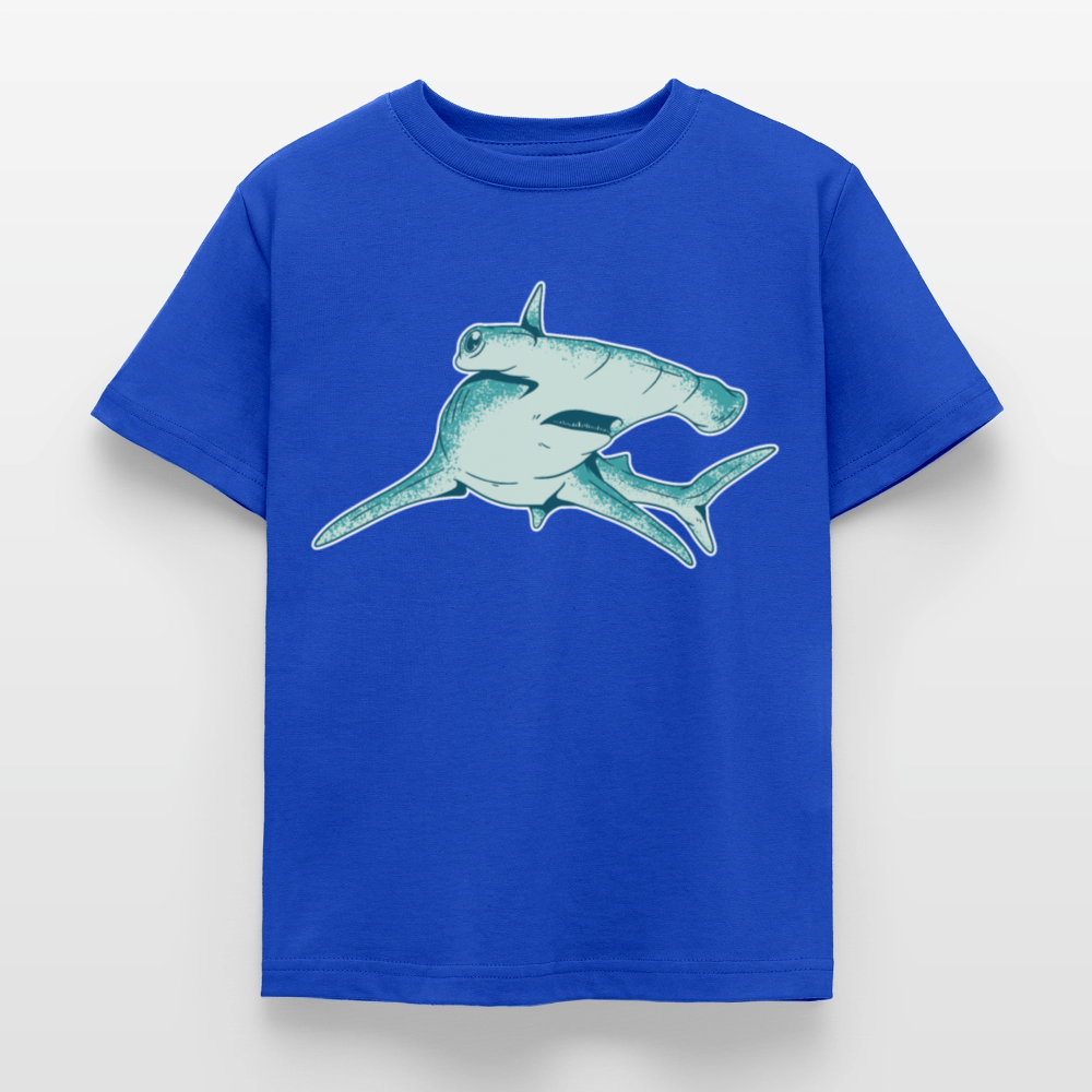 Kinder T-Shirt "Hammerhai" - Royalblau