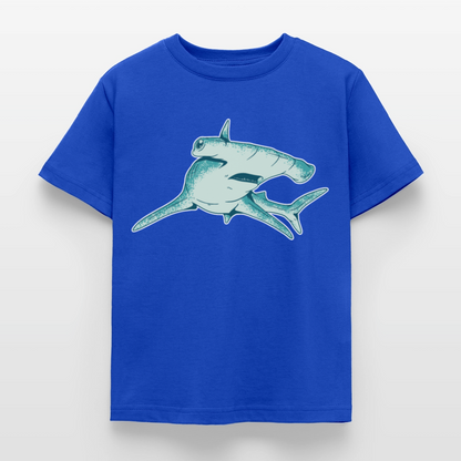 Kinder T-Shirt "Hammerhai" - Royalblau