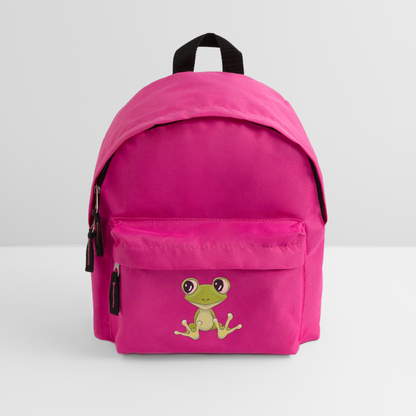 Kinder Rucksack "Niedlicher Frosch" - Fuchsia