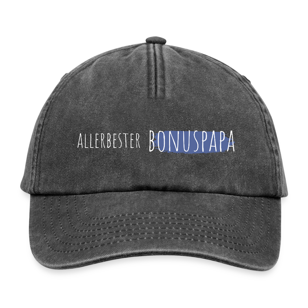 Vintage Cap "Allerbester Bonuspapa" - Vintage Schwarz