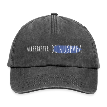 Vintage Cap "Allerbester Bonuspapa" - Vintage Schwarz