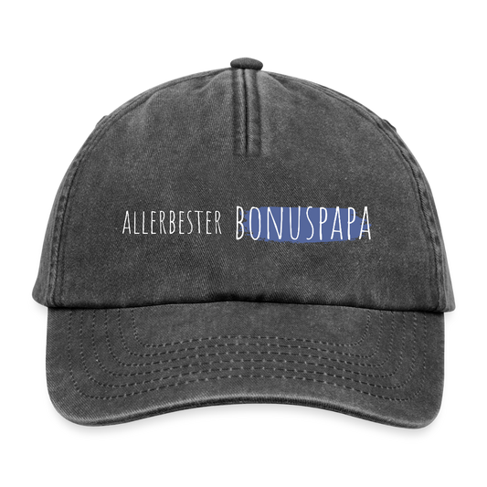 Vintage Cap "Allerbester Bonuspapa" - Vintage Schwarz