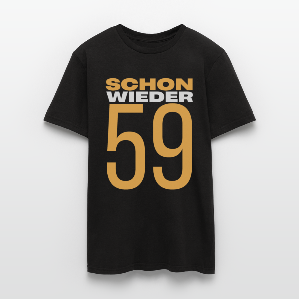 Männer T-Shirt "Schon wieder 59" - Schwarz