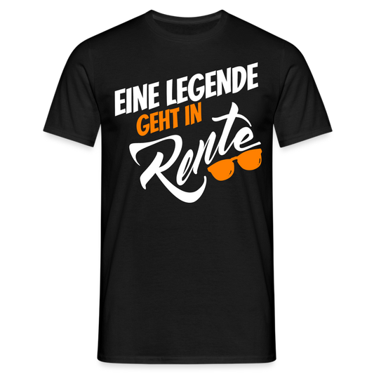 T-Shirt "Eine Legende geht in Rente" - Schwarz